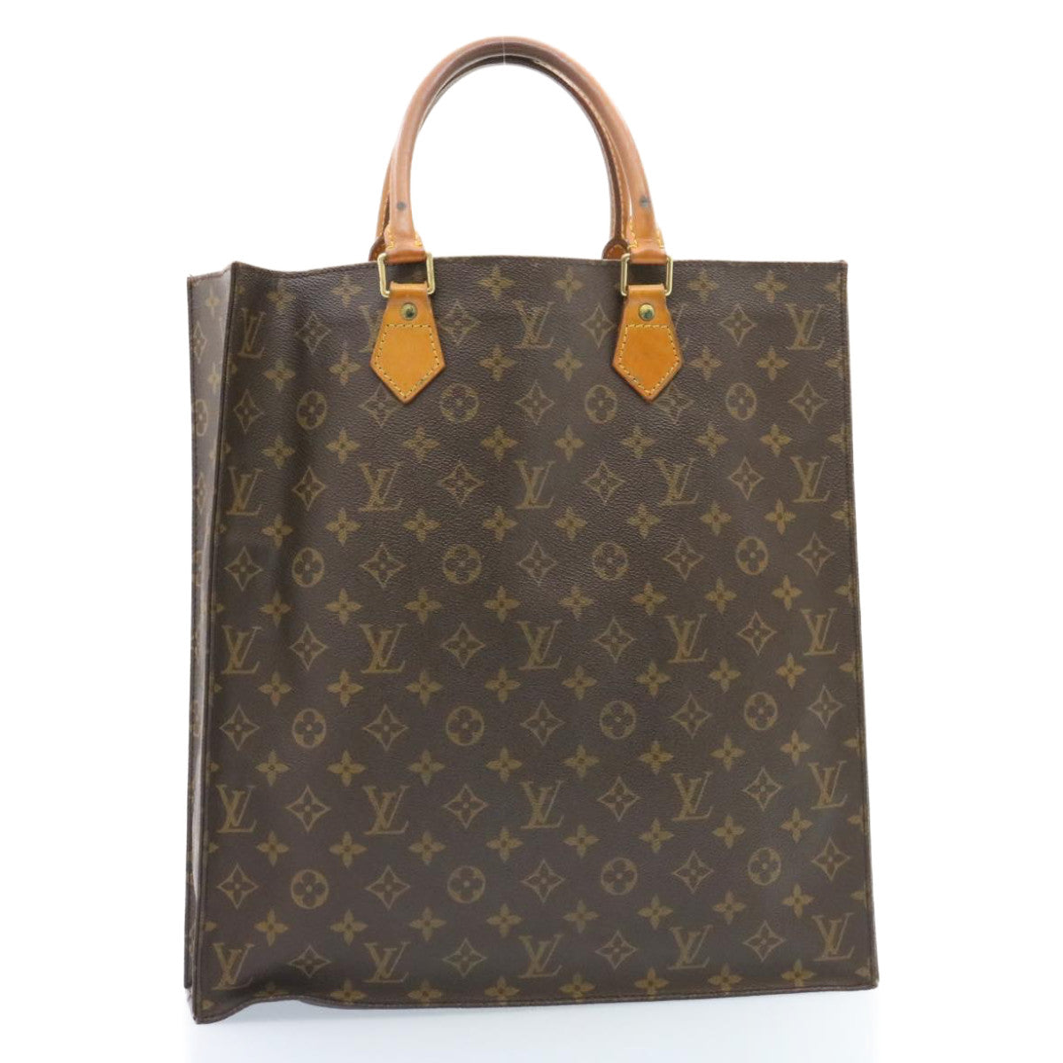 LOUIS VUITTON Monogram Sac Plat Hand Bag M51140 LV am1725g