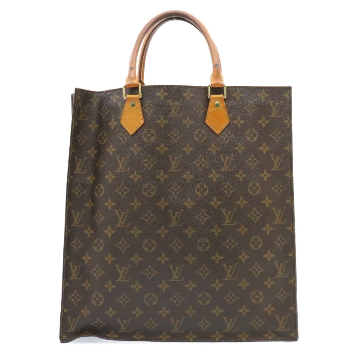 LOUIS VUITTON Monogram Sac Plat Hand Bag M51140 LV am1725g