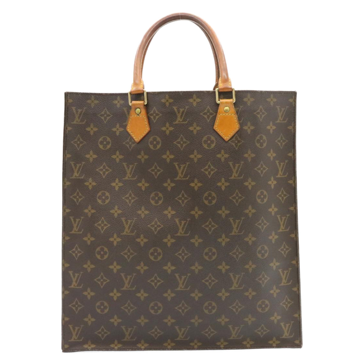 LOUIS VUITTON Monogram Sac Plat Hand Bag M51140 LV am1725g