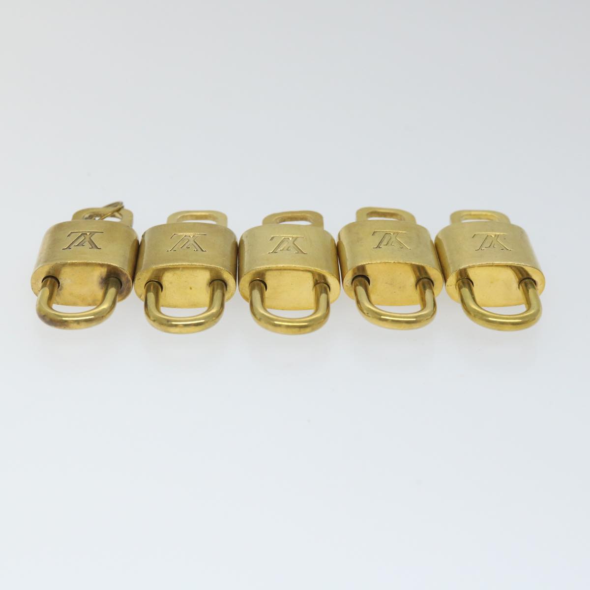 LOUIS VUITTON Padlock 10set Gold Tone LV cr892