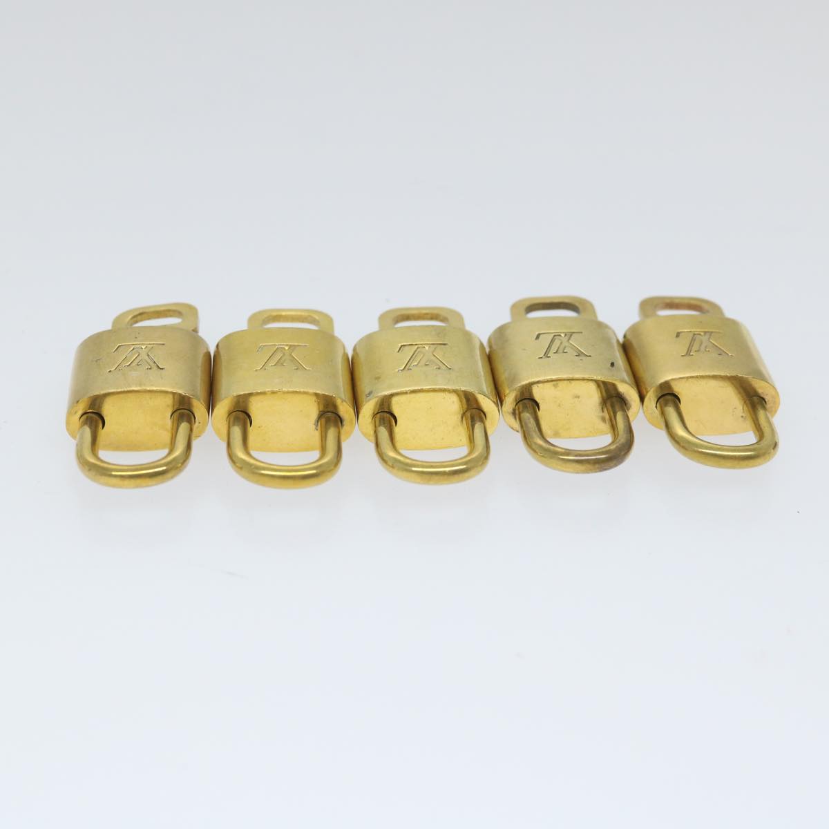 LOUIS VUITTON Padlock 10set Gold Tone LV cr892