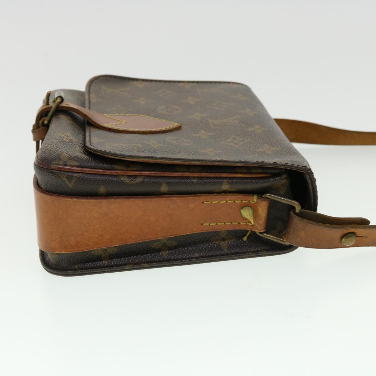 LOUIS VUITTON Monogram Cartouchiere MM Shoulder Bag M51253 LV rd2850