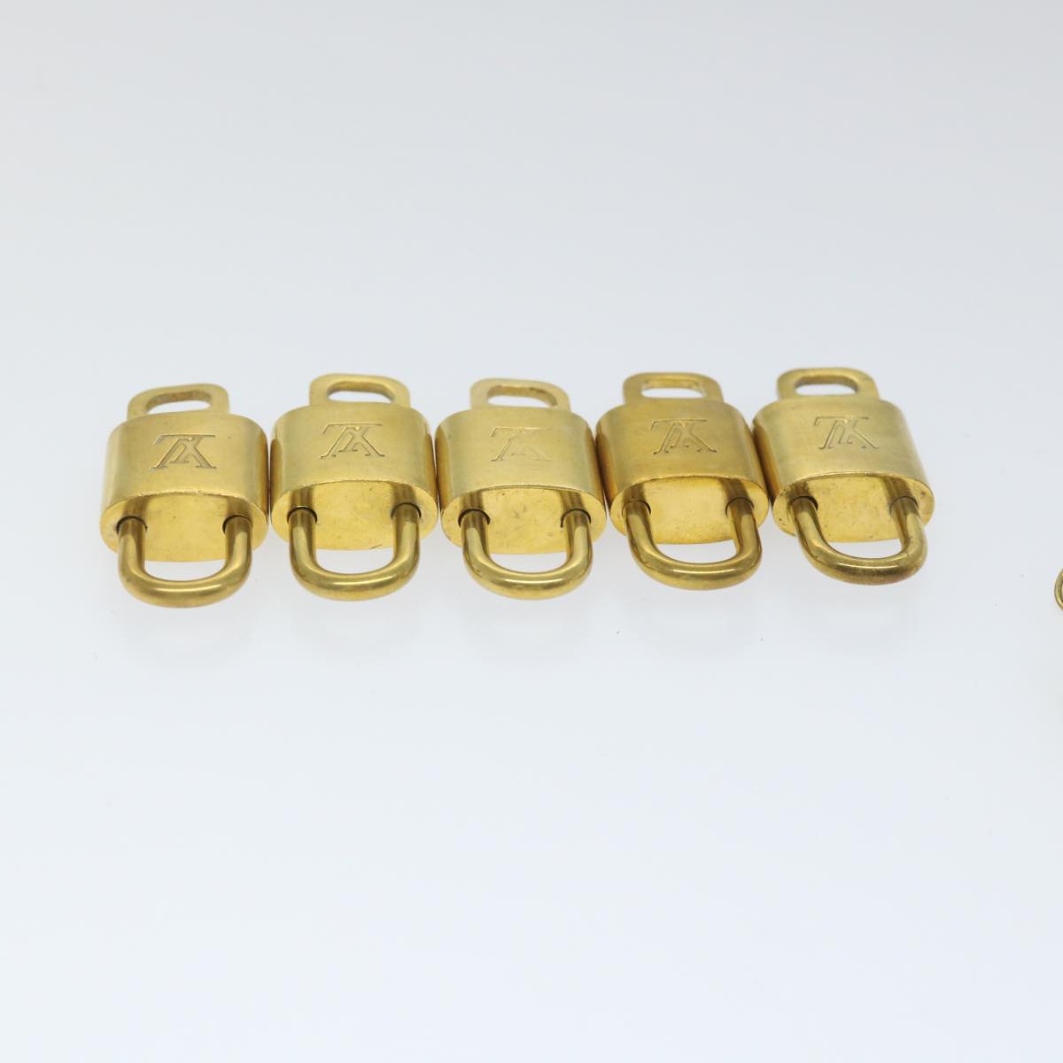 LOUIS VUITTON Padlock 10set Gold Tone LV cr895