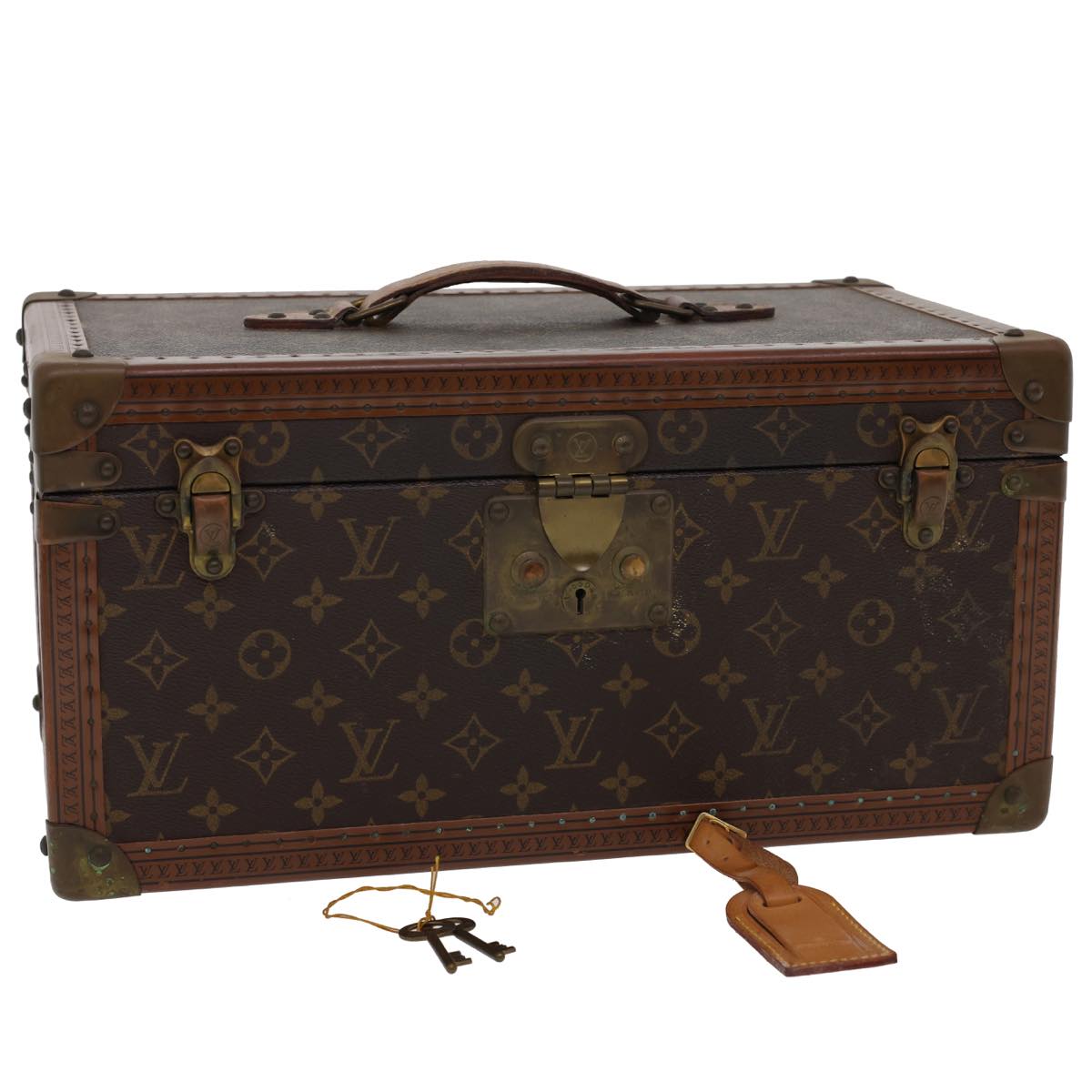 LOUIS VUITTON Monogram Boite Buteil Hand Bag Vanity Vintage M21822 am1389gA