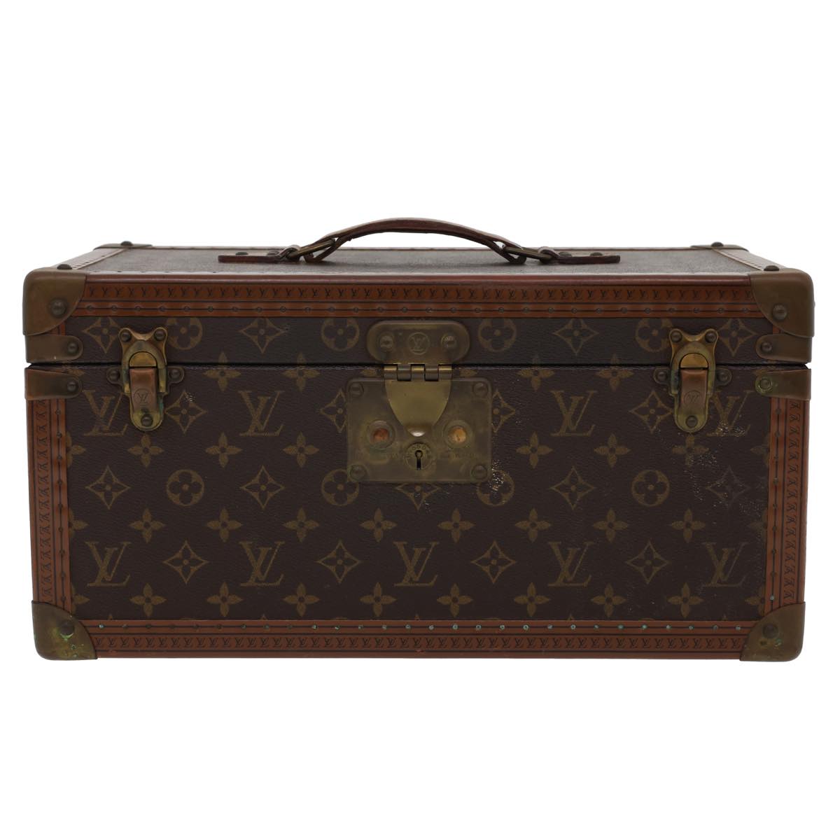 LOUIS VUITTON Monogram Boite Buteil Hand Bag Vanity Vintage M21822 am1389gA