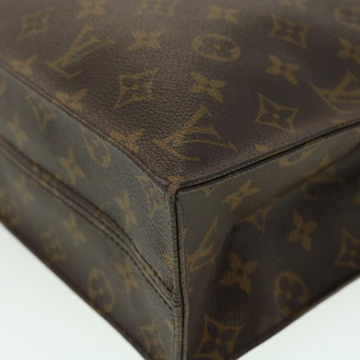 LOUIS VUITTON Monogram Sac Plat Hand Bag M51140 LV jk2425
