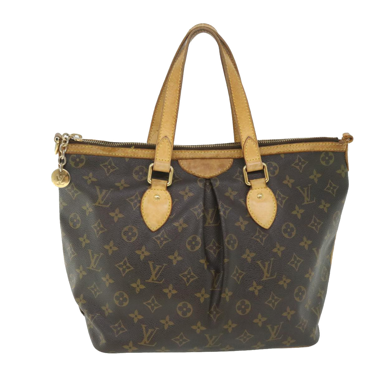 LOUIS VUITTON Monogram Palermo PM Tote Bag M40145 LV 46882