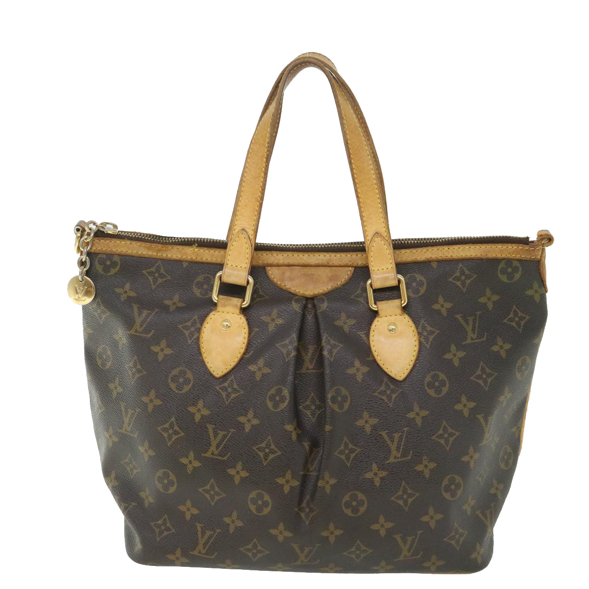 LOUIS VUITTON Monogram Palermo PM Tote Bag M40145 LV 46882