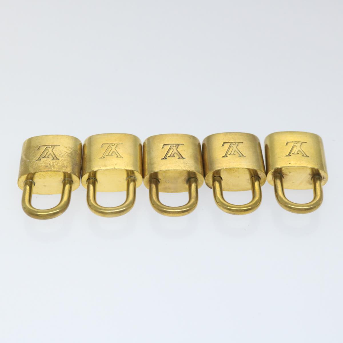 LOUIS VUITTON Padlock 10set Gold Tone LV cr898