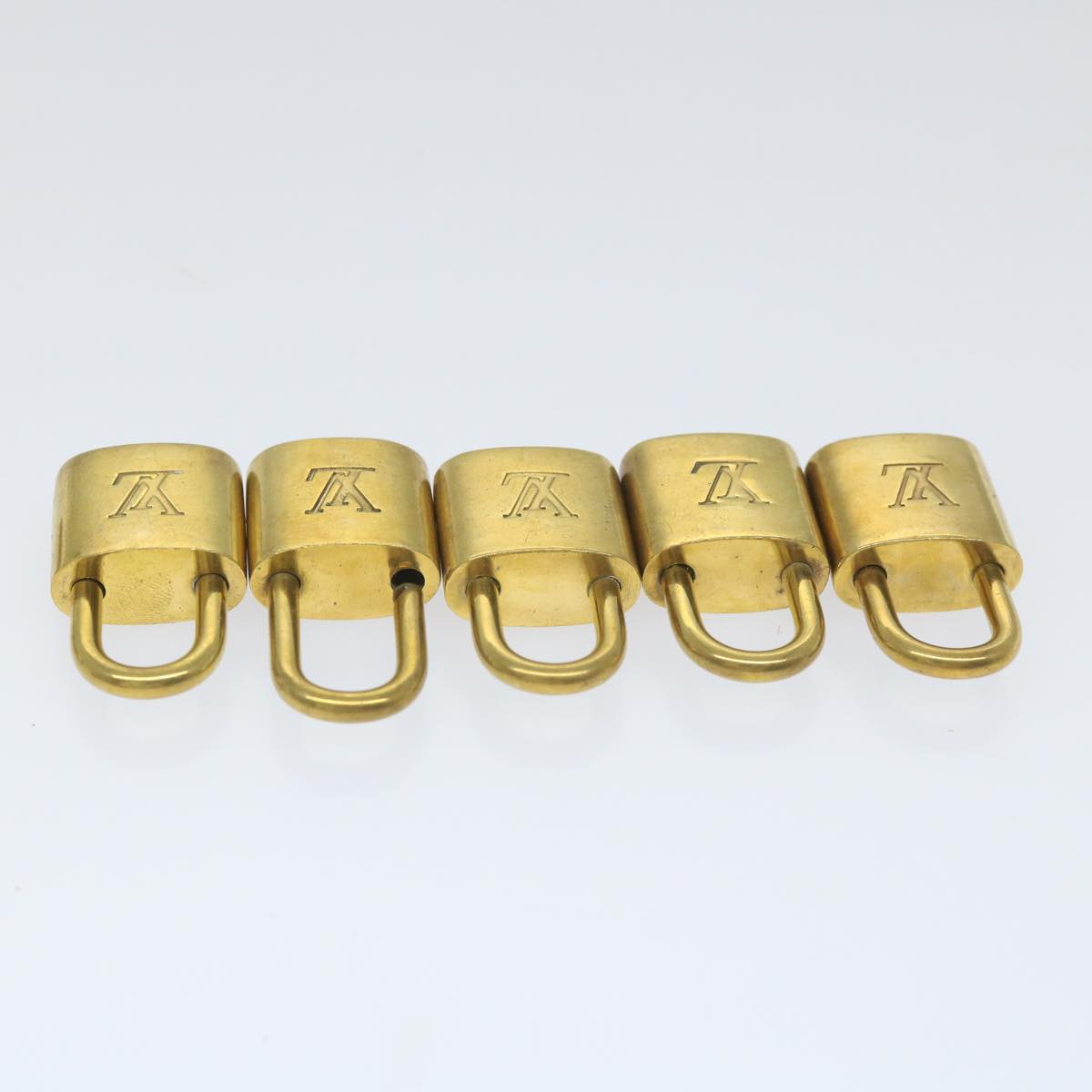 LOUIS VUITTON Padlock 10set Gold Tone LV cr898