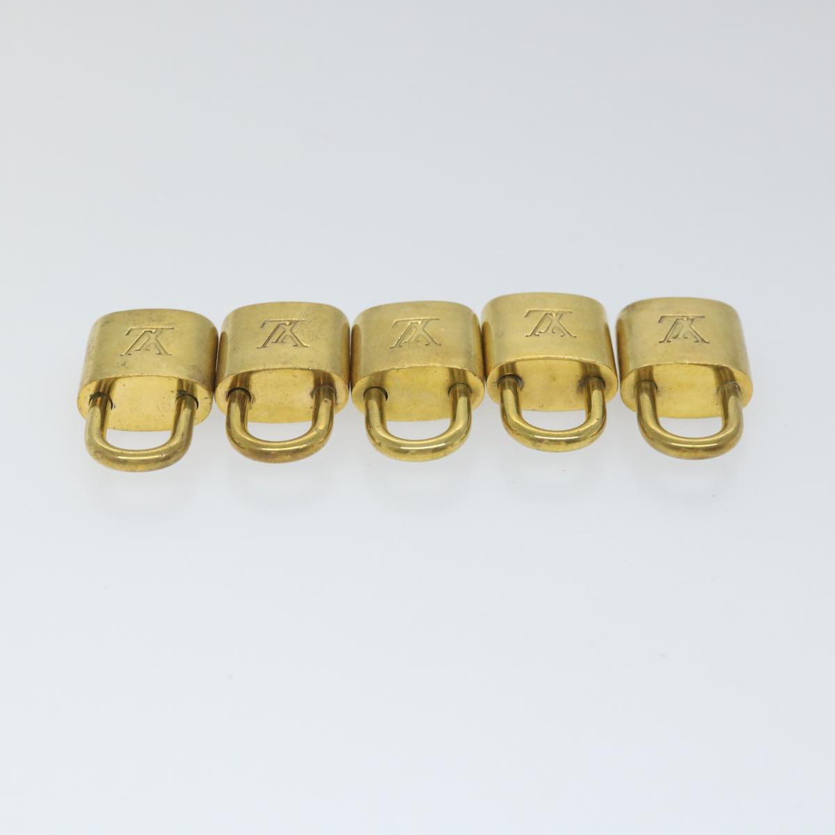 LOUIS VUITTON Padlock 10set Gold Tone LV cr897