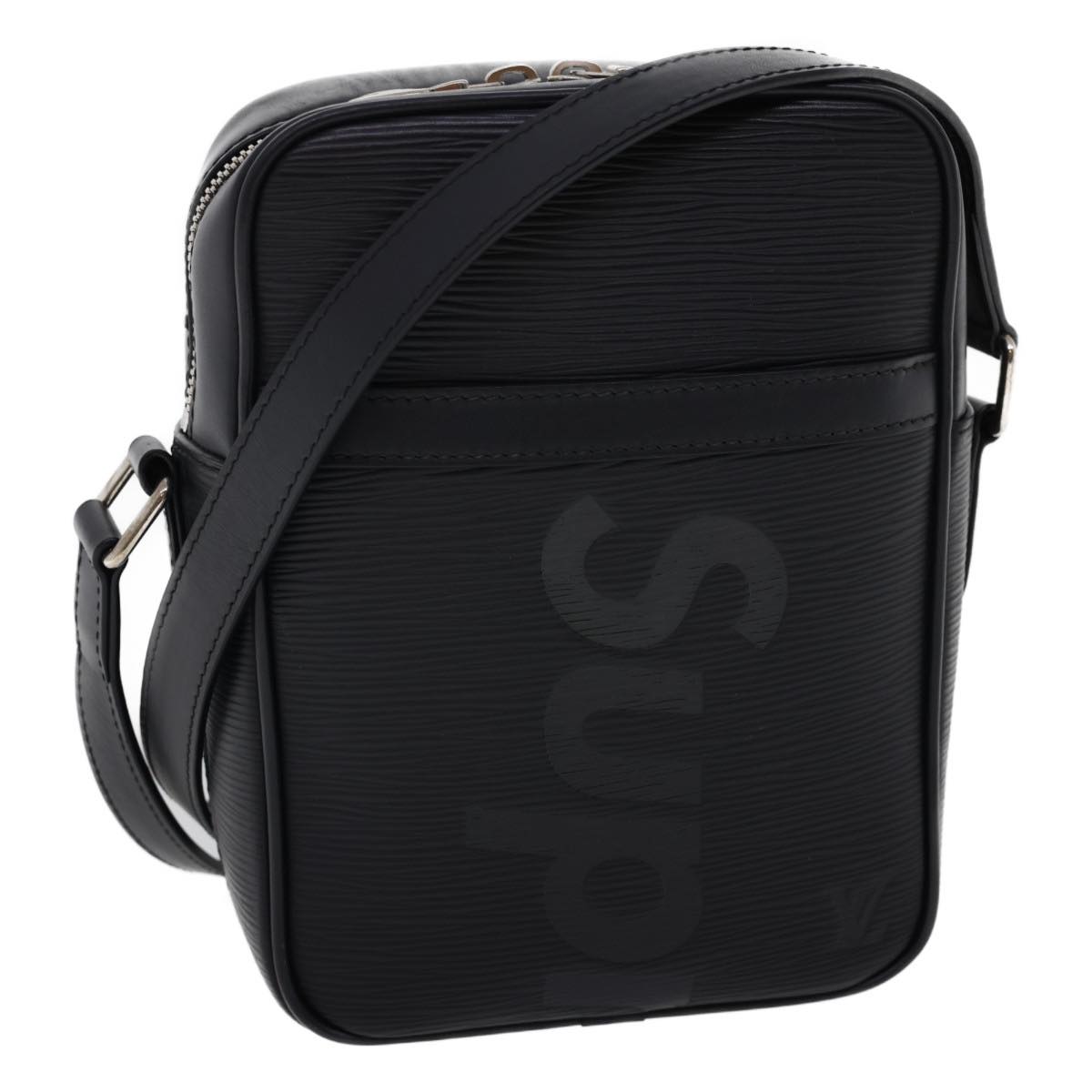 LOUIS VUITTON Supreme Epi Danube Shoulder Bag Black M53431 LV ar5973S