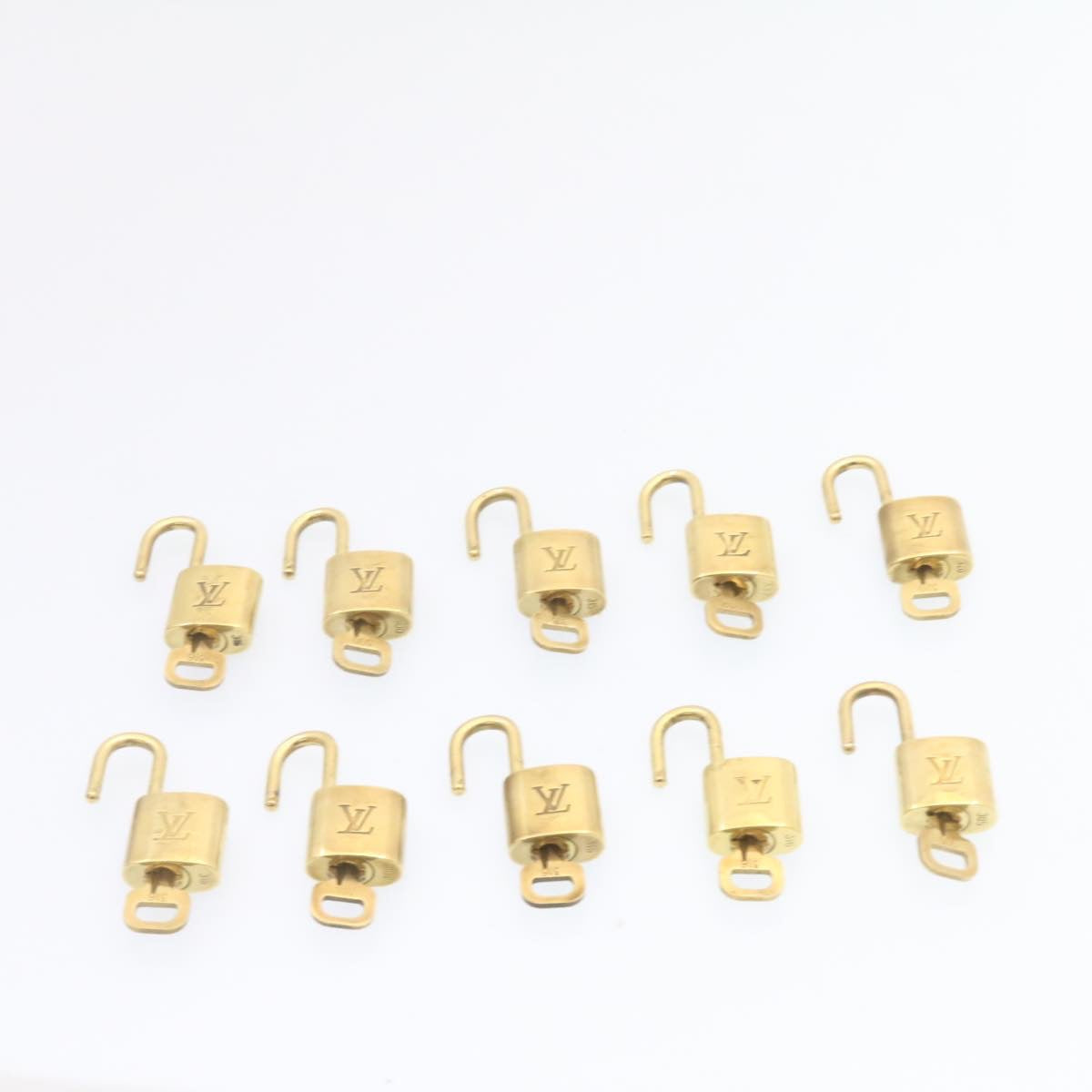 LOUIS VUITTON Padlock 10set Padlock Gold Tone LV am837g