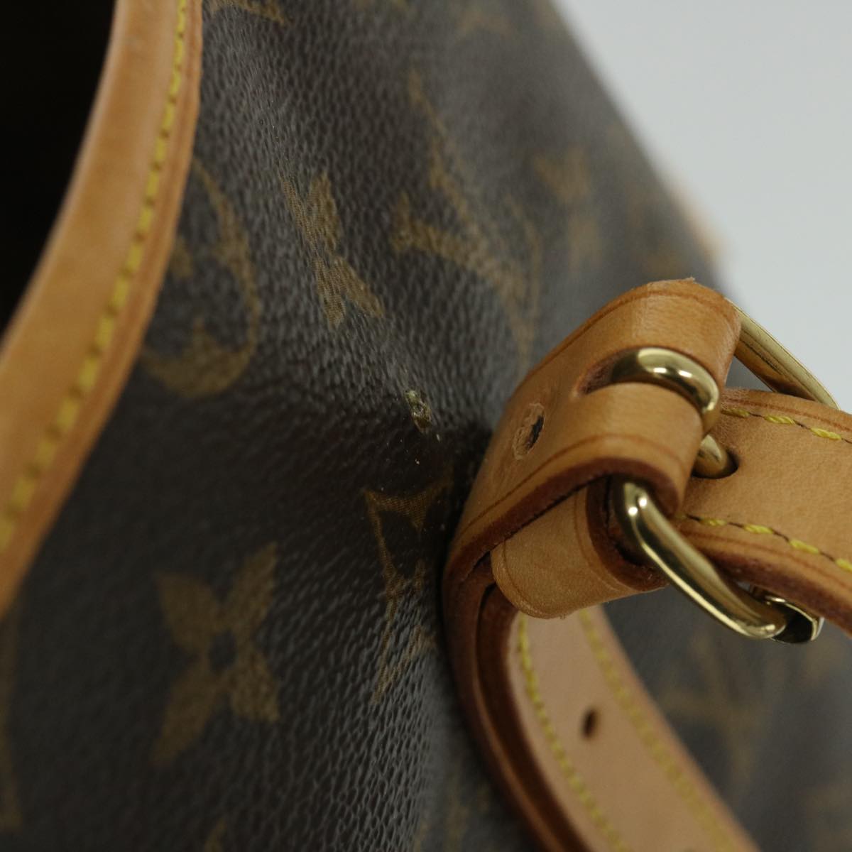LOUIS VUITTON Monogram Bucket GM Shoulder Bag M42236 LV 25093C