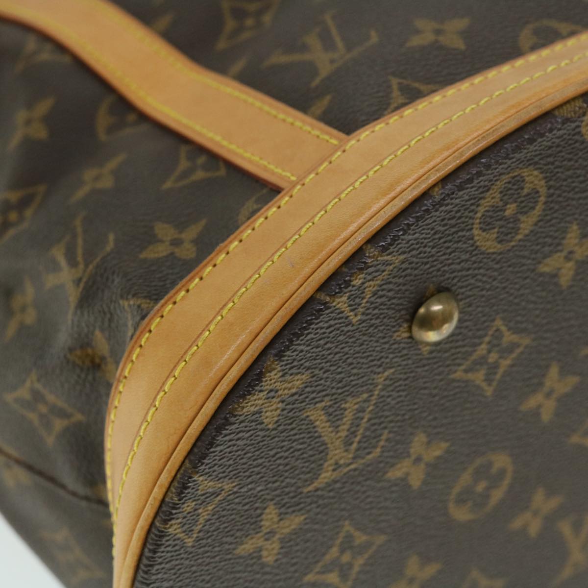 LOUIS VUITTON Monogram Bucket GM Shoulder Bag M42236 LV 25093C