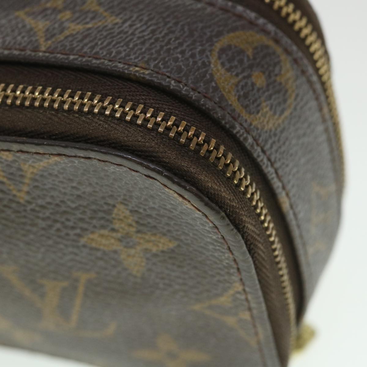 LOUIS VUITTON Monogram Trousse Brush PM Cosmetic Pouch M47510 LV 55143