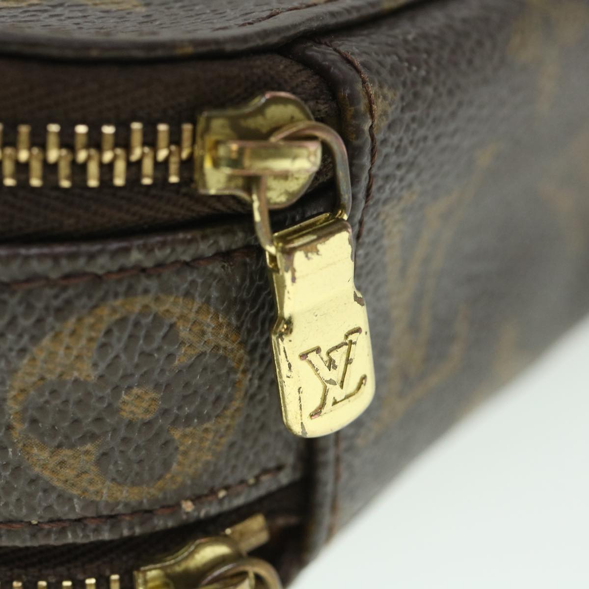 LOUIS VUITTON Monogram Trousse Brush PM Cosmetic Pouch M47510 LV 55143