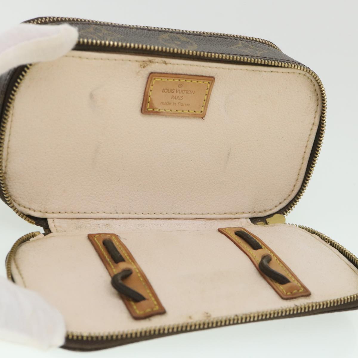 LOUIS VUITTON Monogram Trousse Brush PM Cosmetic Pouch M47510 LV 55143