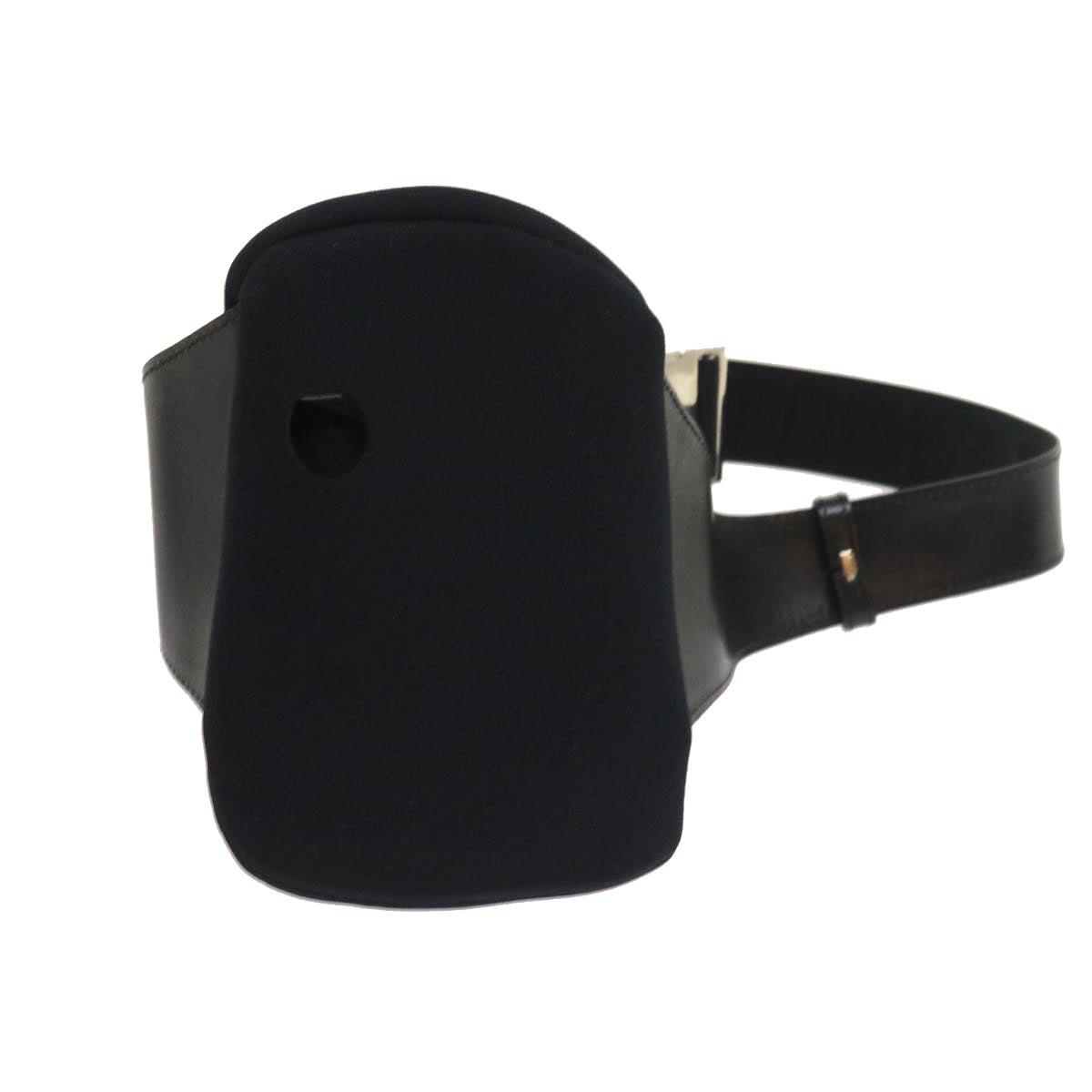 GUCCI Waist Bag Nylon Leather Black 018 002058 1615  rd863