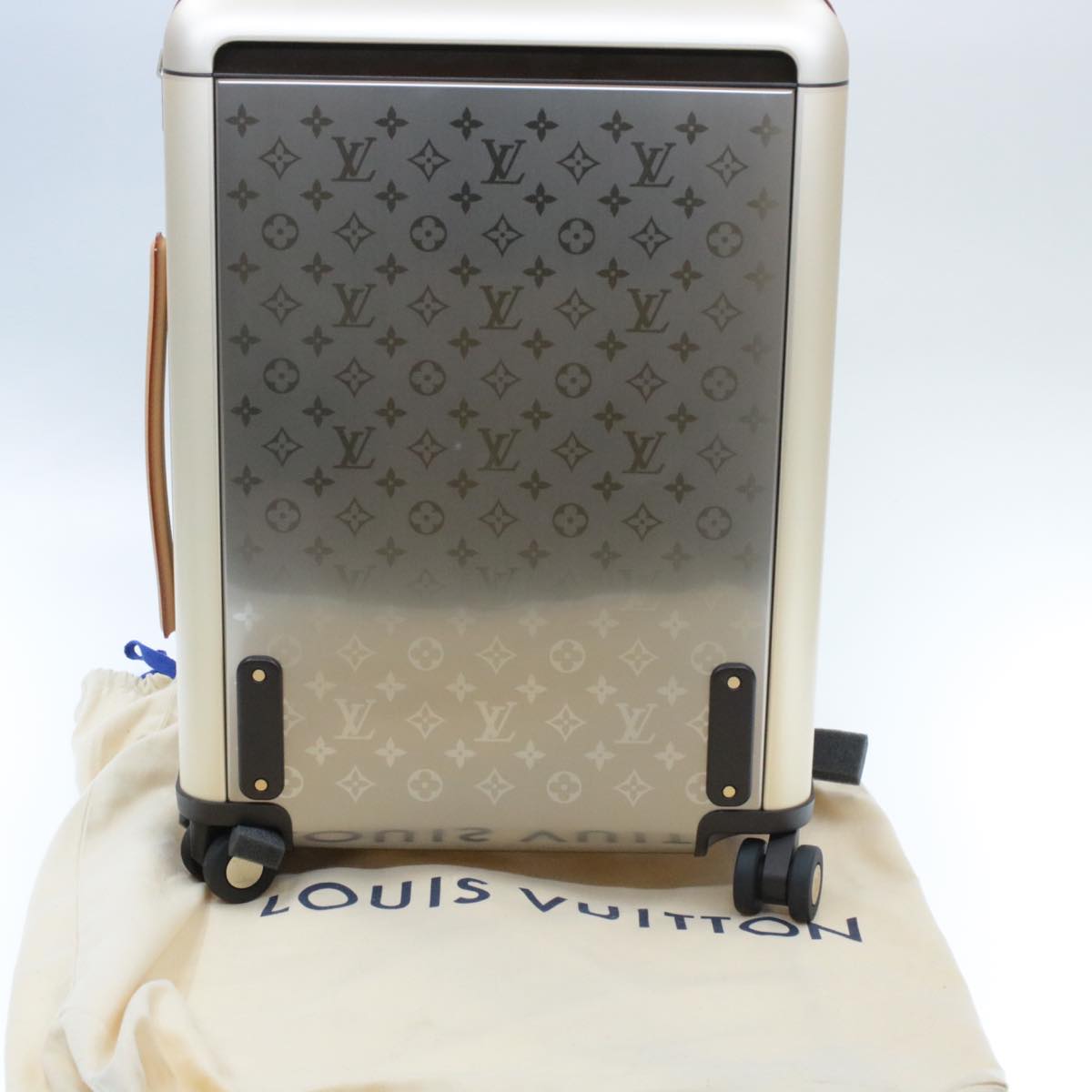 LOUIS VUITTON Monogram Titanium Horizon 55 Roller Suitcase M41226 LV ak157S