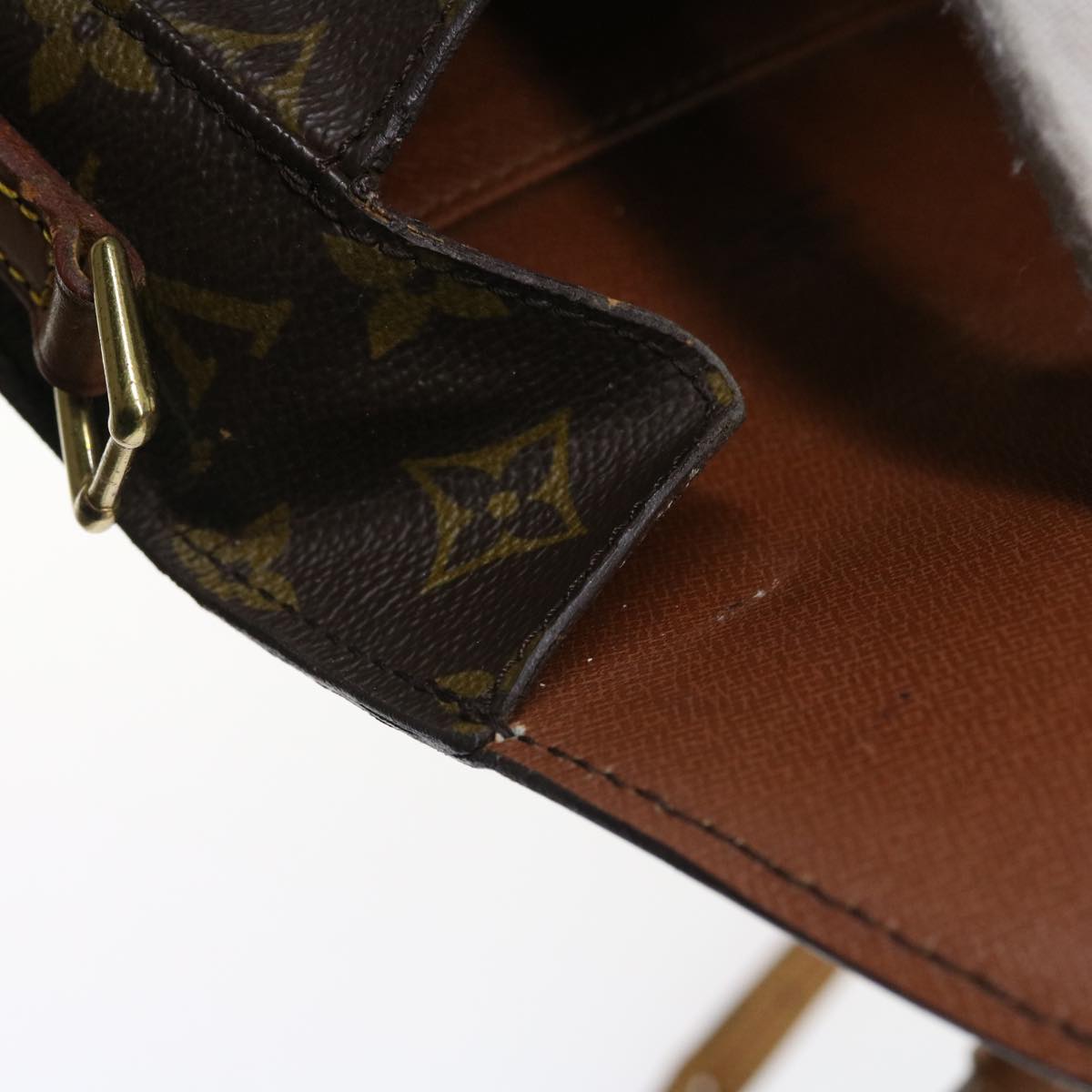 LOUIS VUITTON Monogram Saint Cloud PM Shoulder Bag M51244 LV rd4937