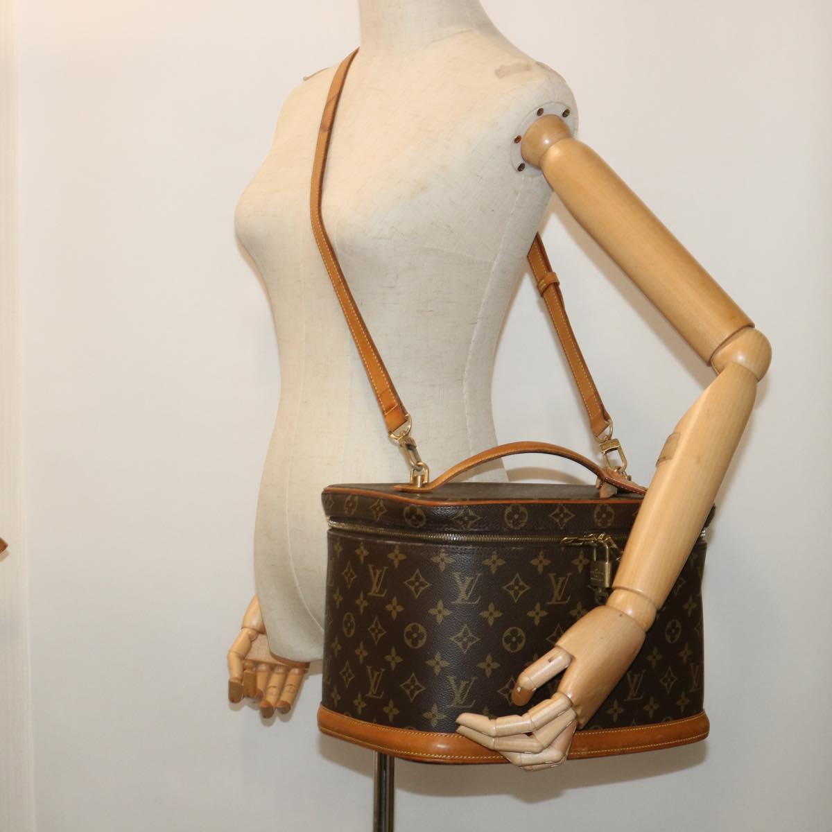 LOUIS VUITTON Monogram Nice Hand Bag 2way M47280 LV cl245