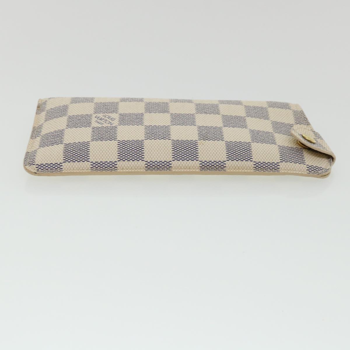 LOUIS VUITTON Damier Azur Etui A Lunettes MM Glasses Case N60025 LV am259b