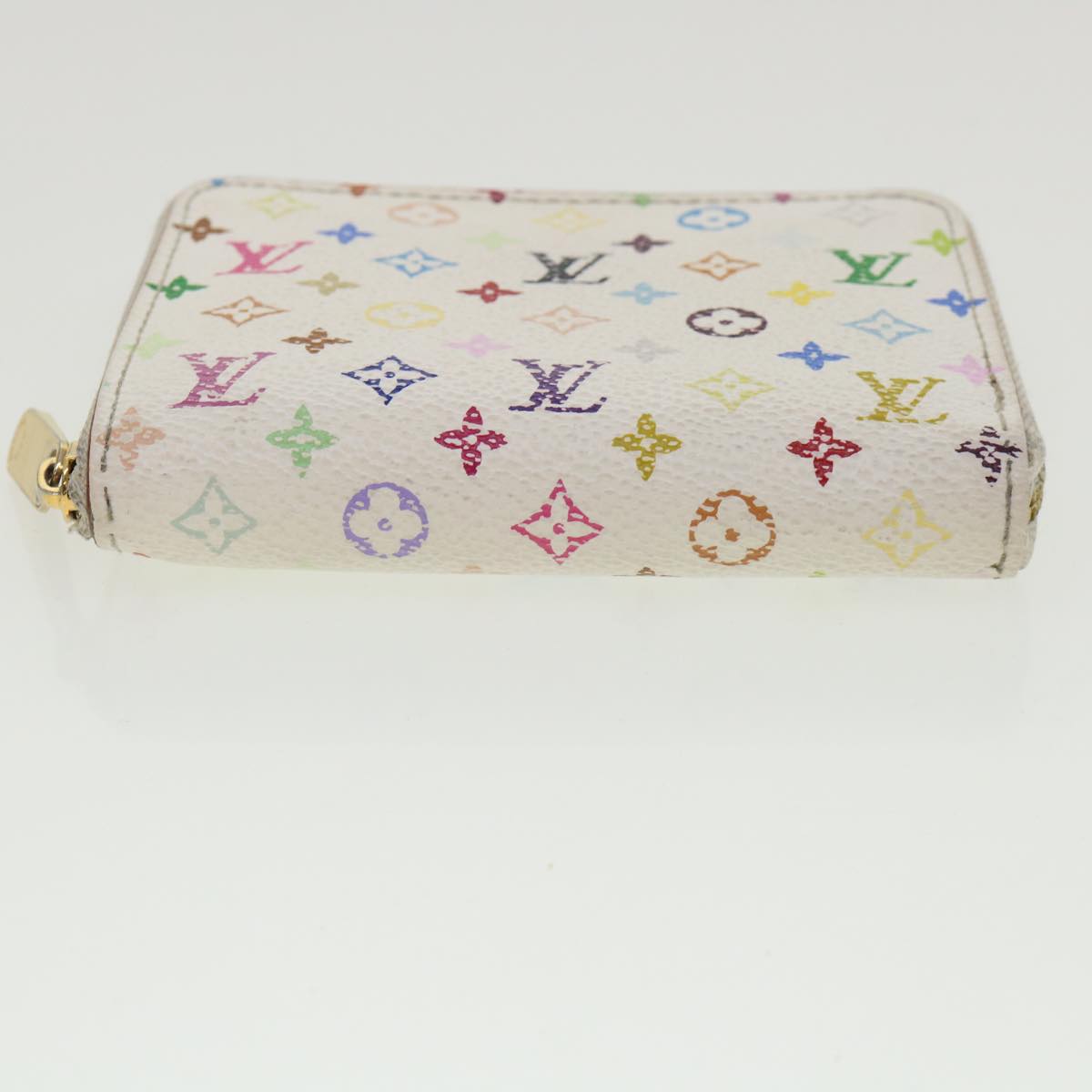 LOUIS VUITTON Monogram Multicolor Zippy Coin Purse White M93741 LV ds001