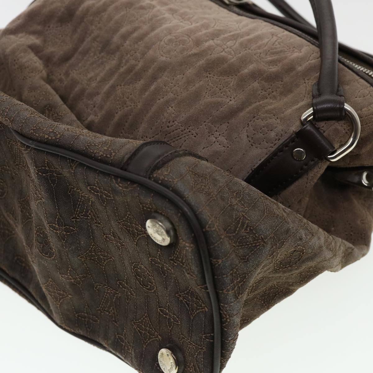 LOUIS VUITTON Monogram Antheia Ixia PM Hand Bag Brown Granite M94201 jk1227
