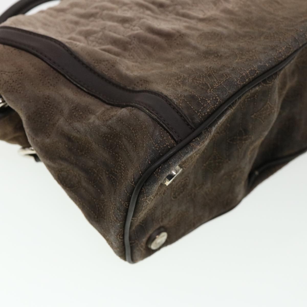 LOUIS VUITTON Monogram Antheia Ixia PM Hand Bag Brown Granite M94201 jk1227