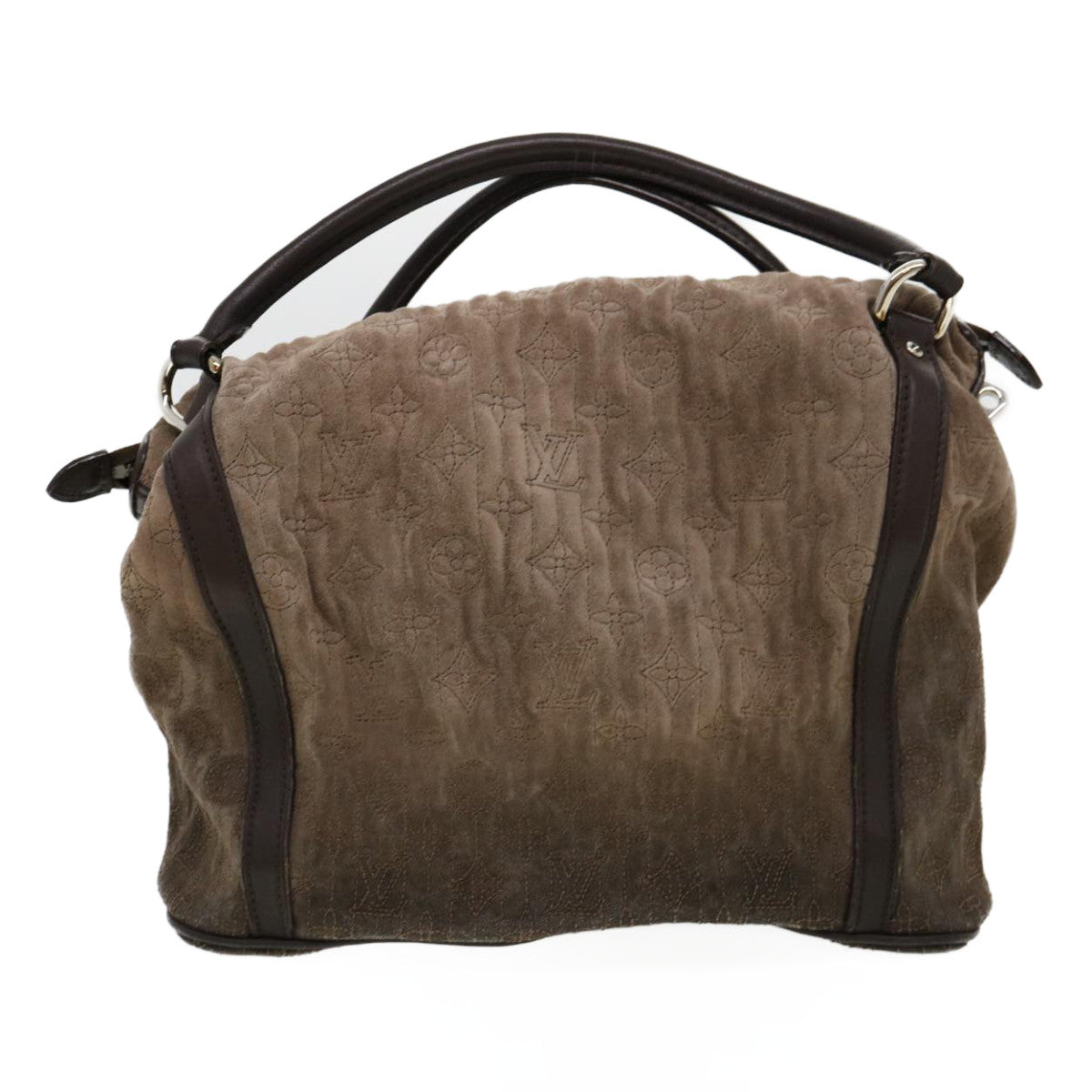 LOUIS VUITTON Monogram Antheia Ixia PM Hand Bag Brown Granite M94201 jk1227