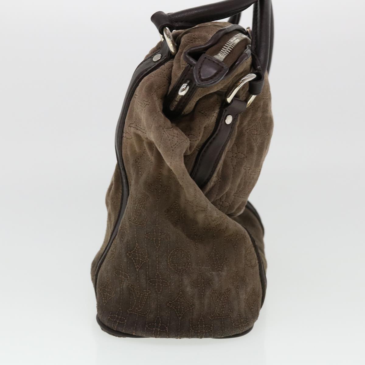 LOUIS VUITTON Monogram Antheia Ixia PM Hand Bag Brown Granite M94201 jk1227