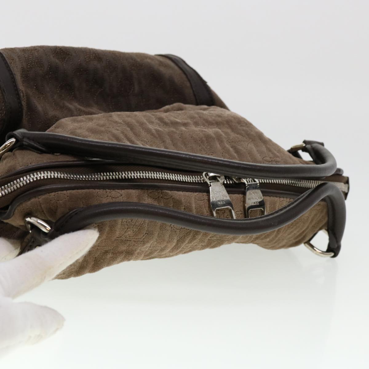 LOUIS VUITTON Monogram Antheia Ixia PM Hand Bag Brown Granite M94201 jk1227