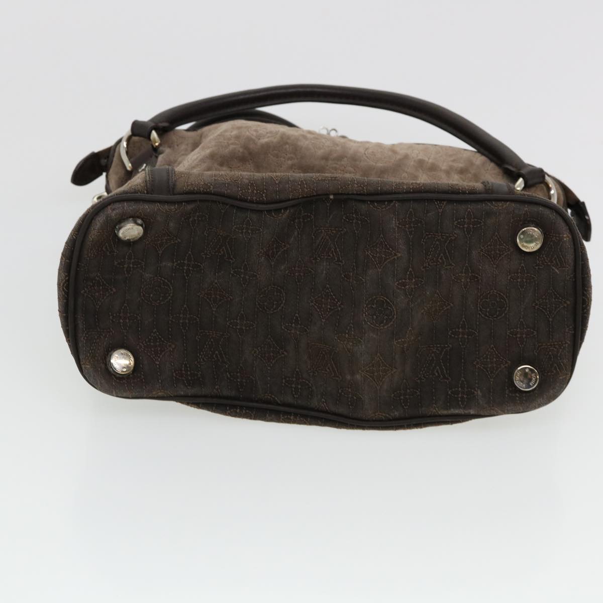 LOUIS VUITTON Monogram Antheia Ixia PM Hand Bag Brown Granite M94201 jk1227