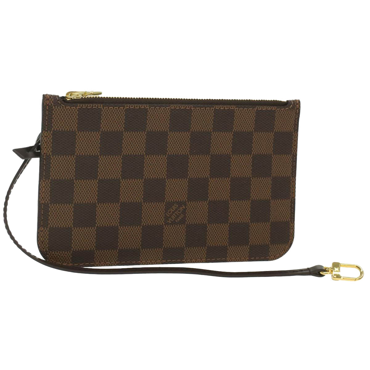 LOUIS VUITTON Damier Ebene Neverfull PM Pouch LV am3832