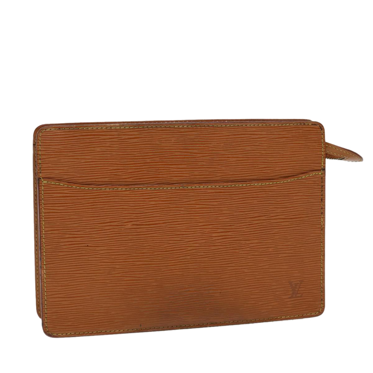 LOUIS VUITTON Epi Pochette Homme Clutch Bag Brown M52528 LV ti1154