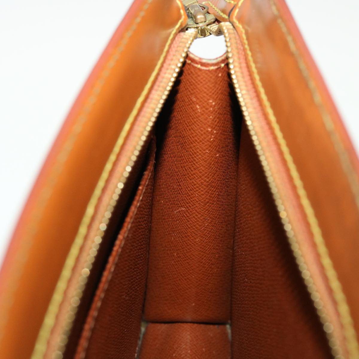 LOUIS VUITTON Epi Pochette Homme Clutch Bag Brown M52528 LV ti1154