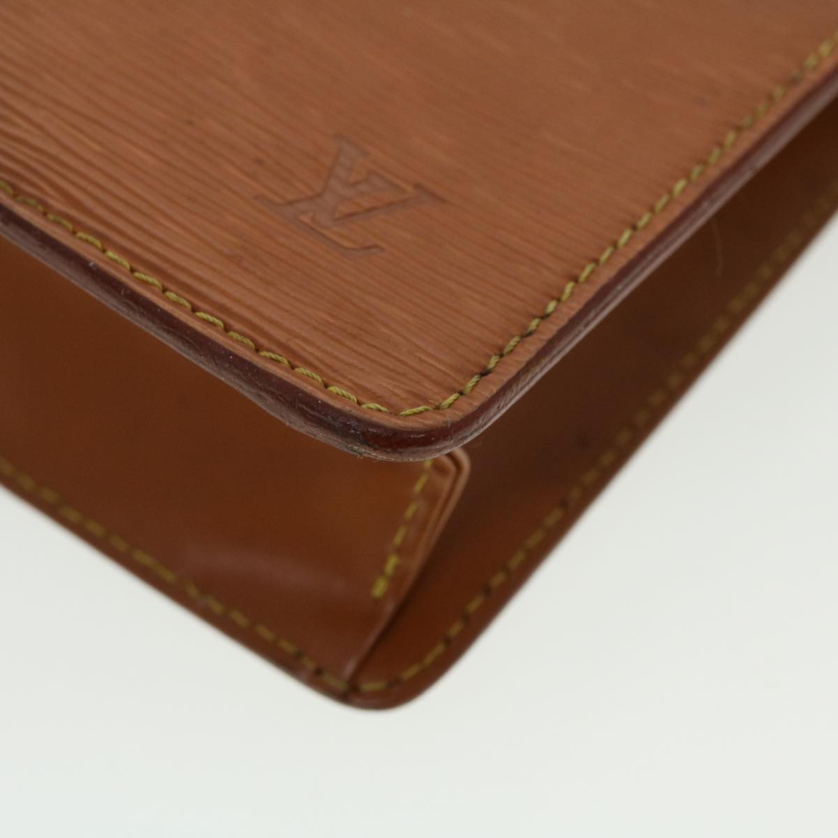 LOUIS VUITTON Epi Pochette Homme Clutch Bag Brown M52528 LV ti1154