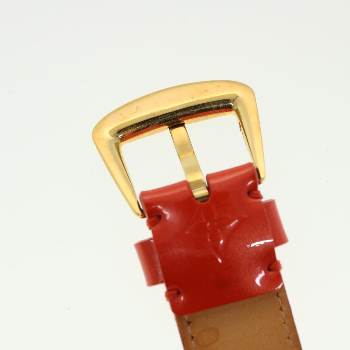 LOUIS VUITTON Vernis Ceinture Phoenix Belt 80/32 36.2"" Red LV ti1160