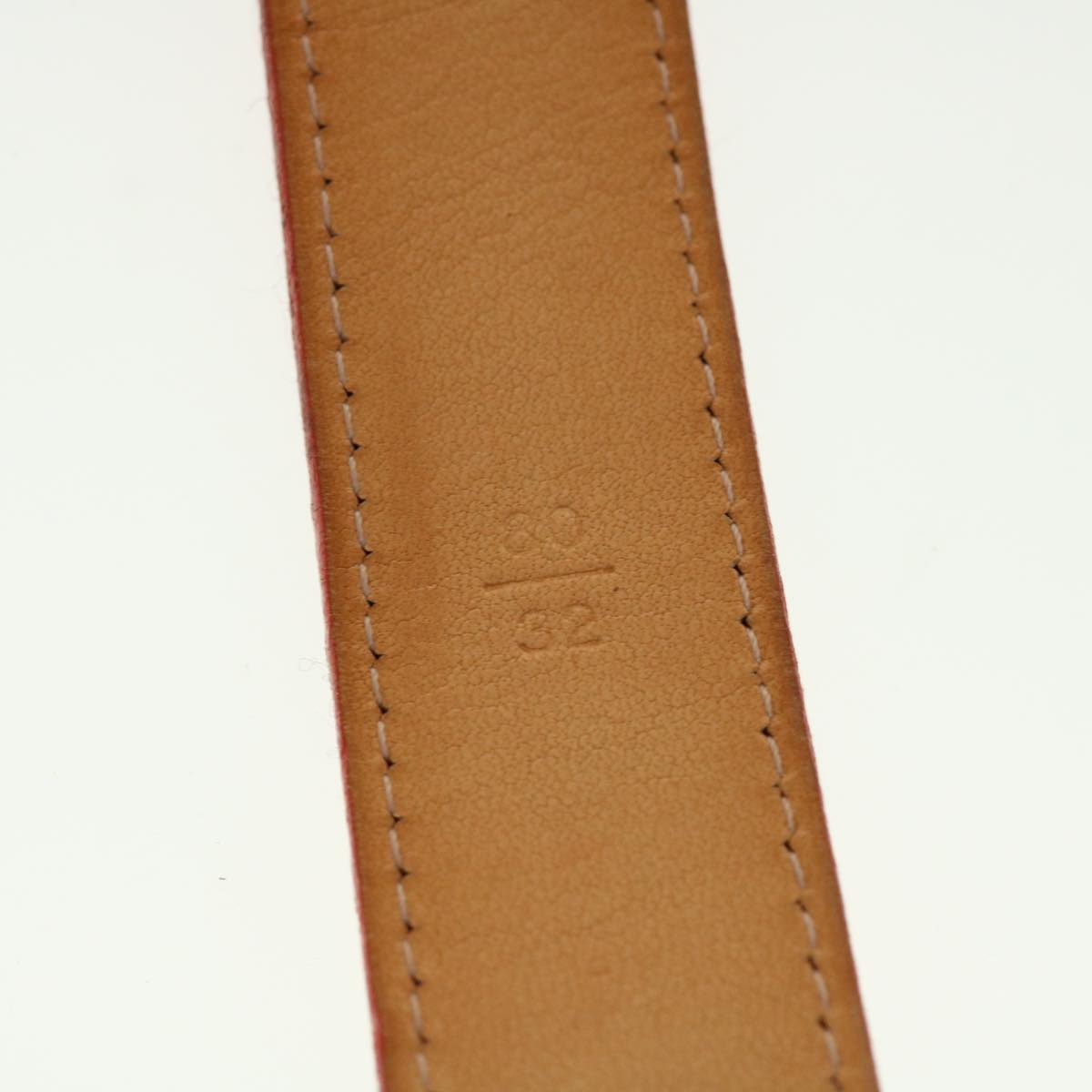 LOUIS VUITTON Vernis Ceinture Phoenix Belt 80/32 36.2"" Red LV ti1160