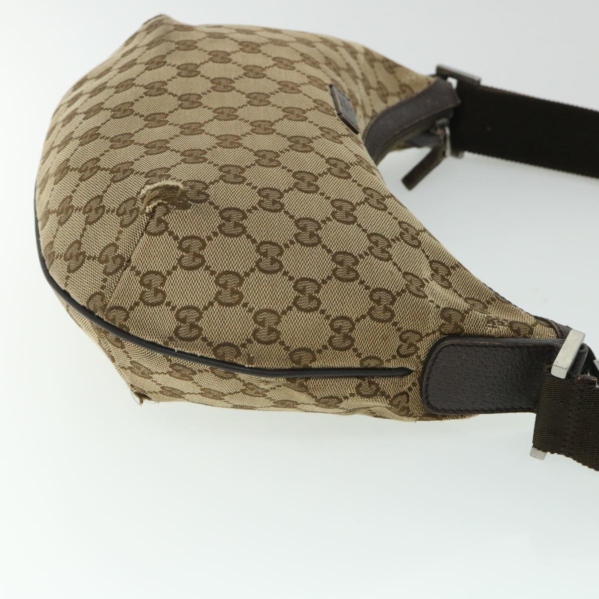 Luxury Gucci GG Canvas Shoulder Bag Beige Brown 181092 1226