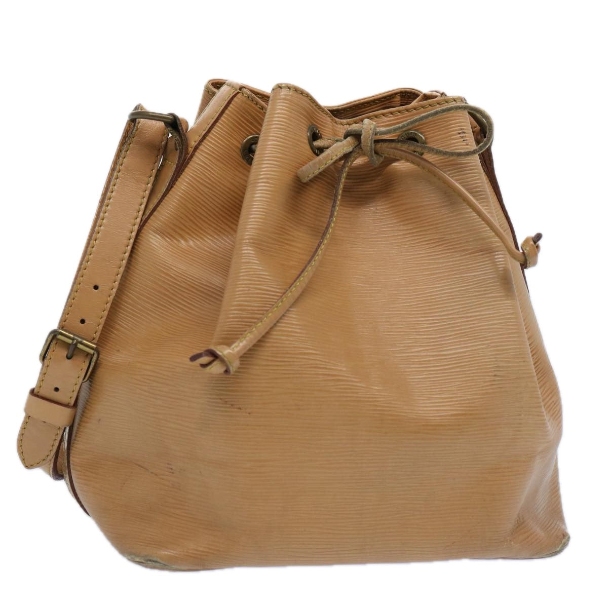 LOUIS VUITTON Epi Petit Noe Shoulder Bag Beige M44106 LV ti1406