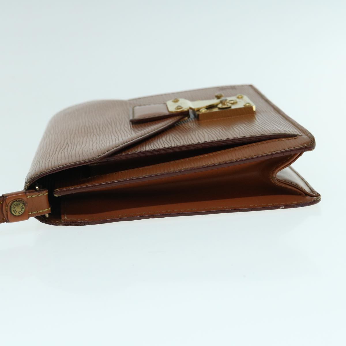 LOUIS VUITTON Epi Serie Dragonne Hand Bag Brown M52618 LV ti1409