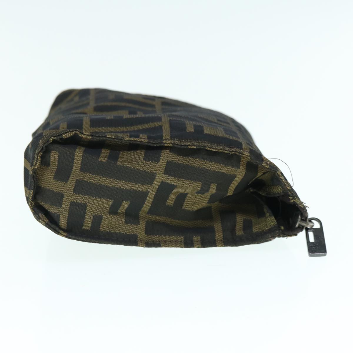 Luxury FendiZucca Canvas Pouch Black Brownti1419