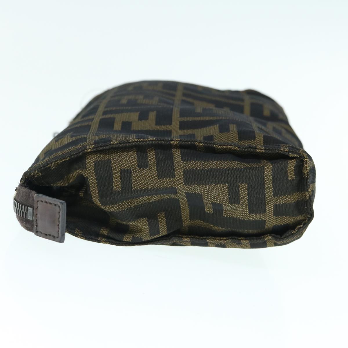 Luxury FendiZucca Canvas Pouch Black Brownti1419