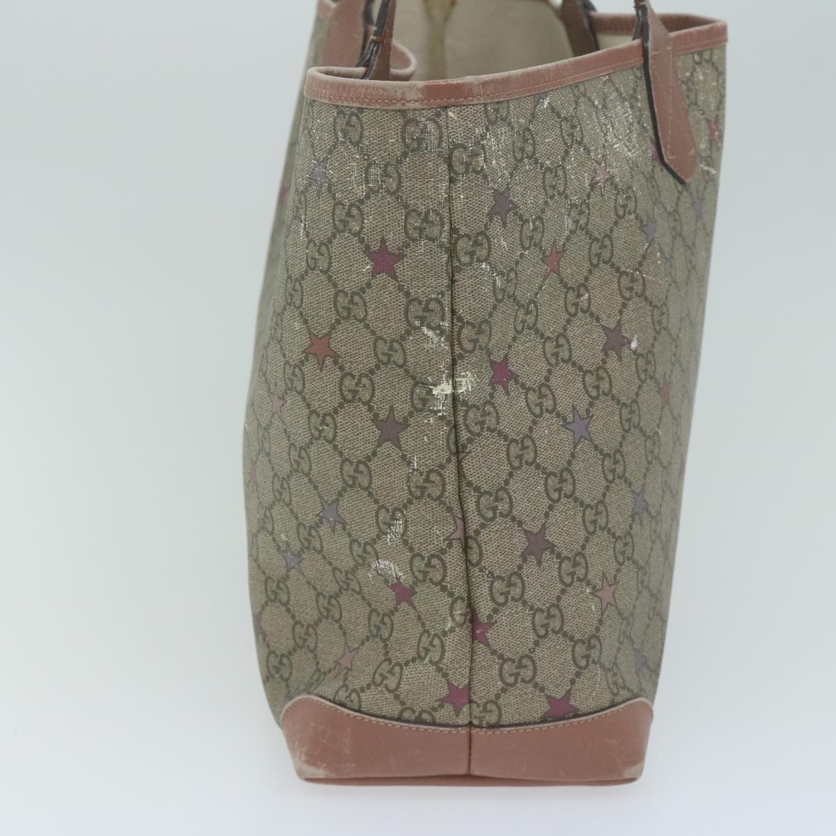 GUCCI GG Supreme Tote Bag PVC Beige 309498 1498