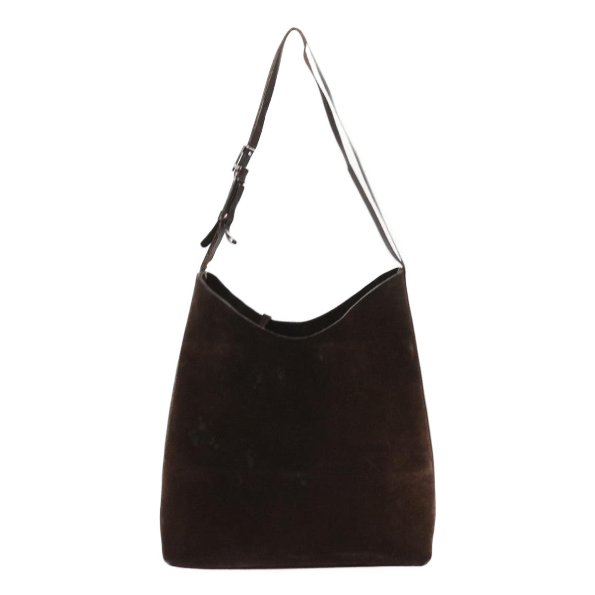 GUCCI Shoulder Bag Suede Brown 1500