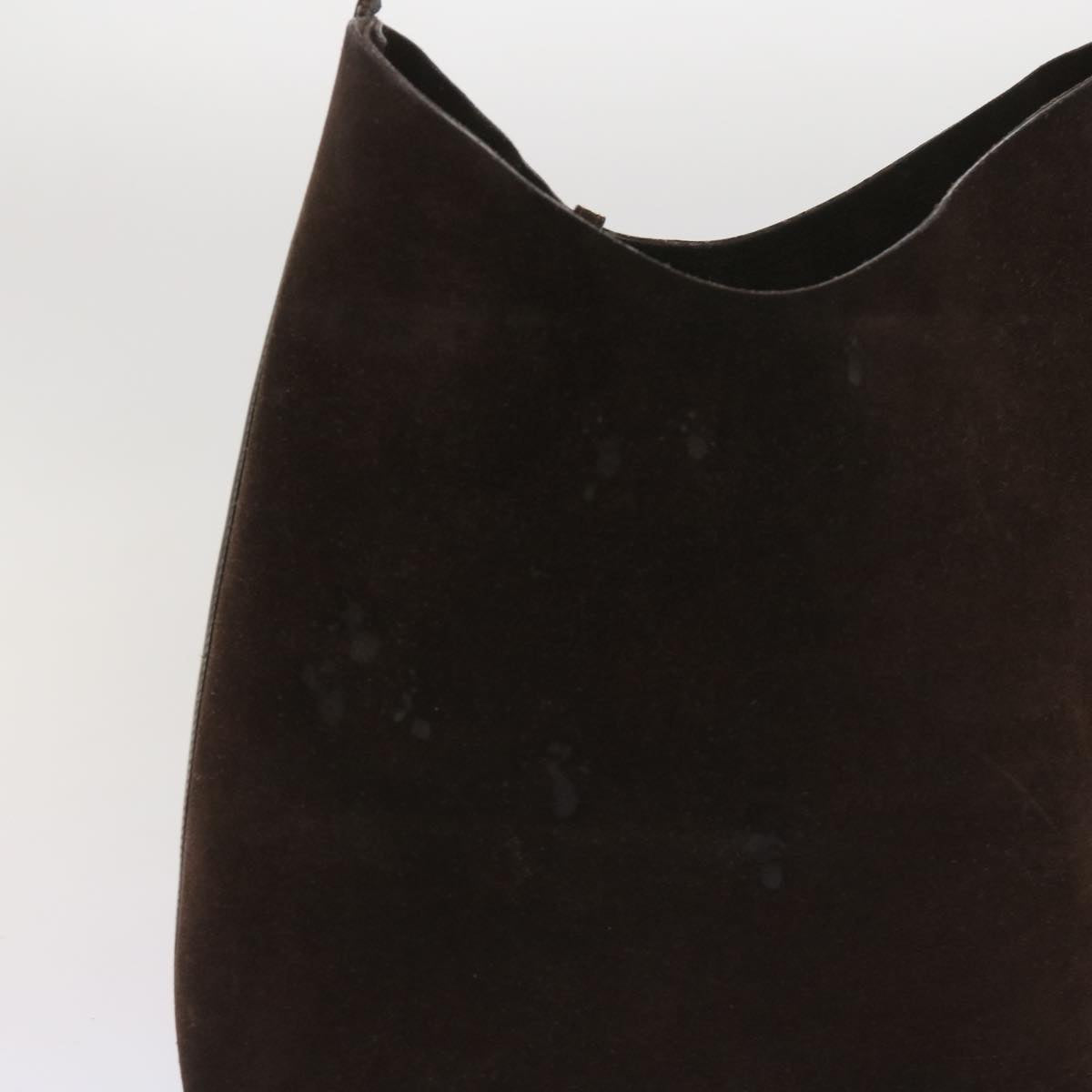 GUCCI Shoulder Bag Suede Brown 1500