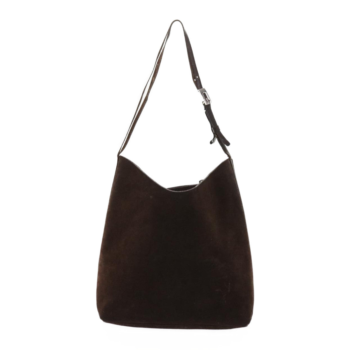 GUCCI Shoulder Bag Suede Brown 1500