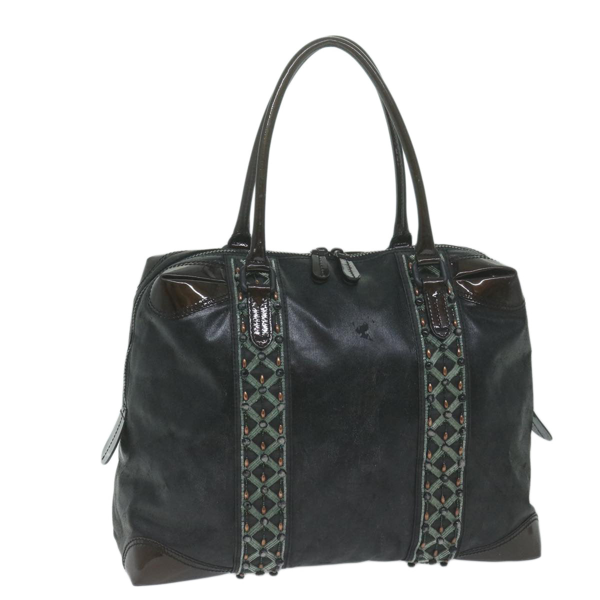 Luxury FendiHand Bag Coated Canvas Blackti1509